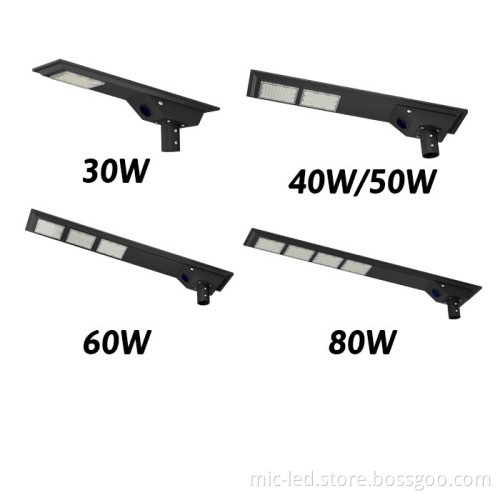 High Lumen Solar Street Lights - Factory Hot Sale 180lm/W Outdoor Lighting